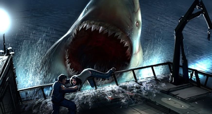 Нападение акулы 