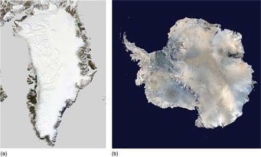Спутниковый снимок Гренландии
